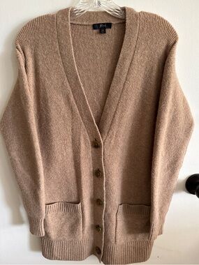 J. Crew Women’s Brown Button-Front Wool Alpaca Blend Knit Cardigan Size XS